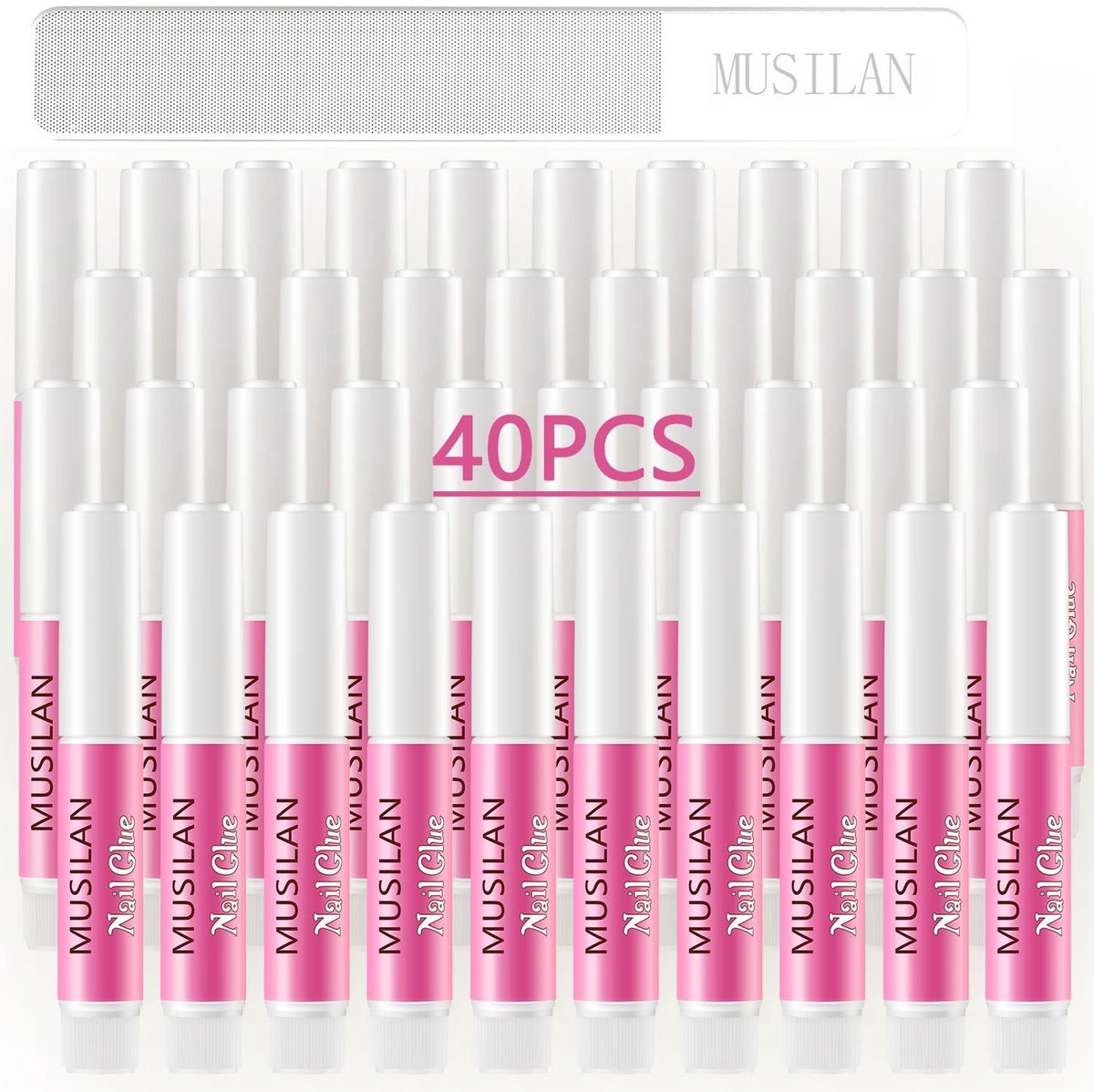 SolidKeus - Professionele Sterke Nagellijm voor Kunstnagels - 40 Stuks