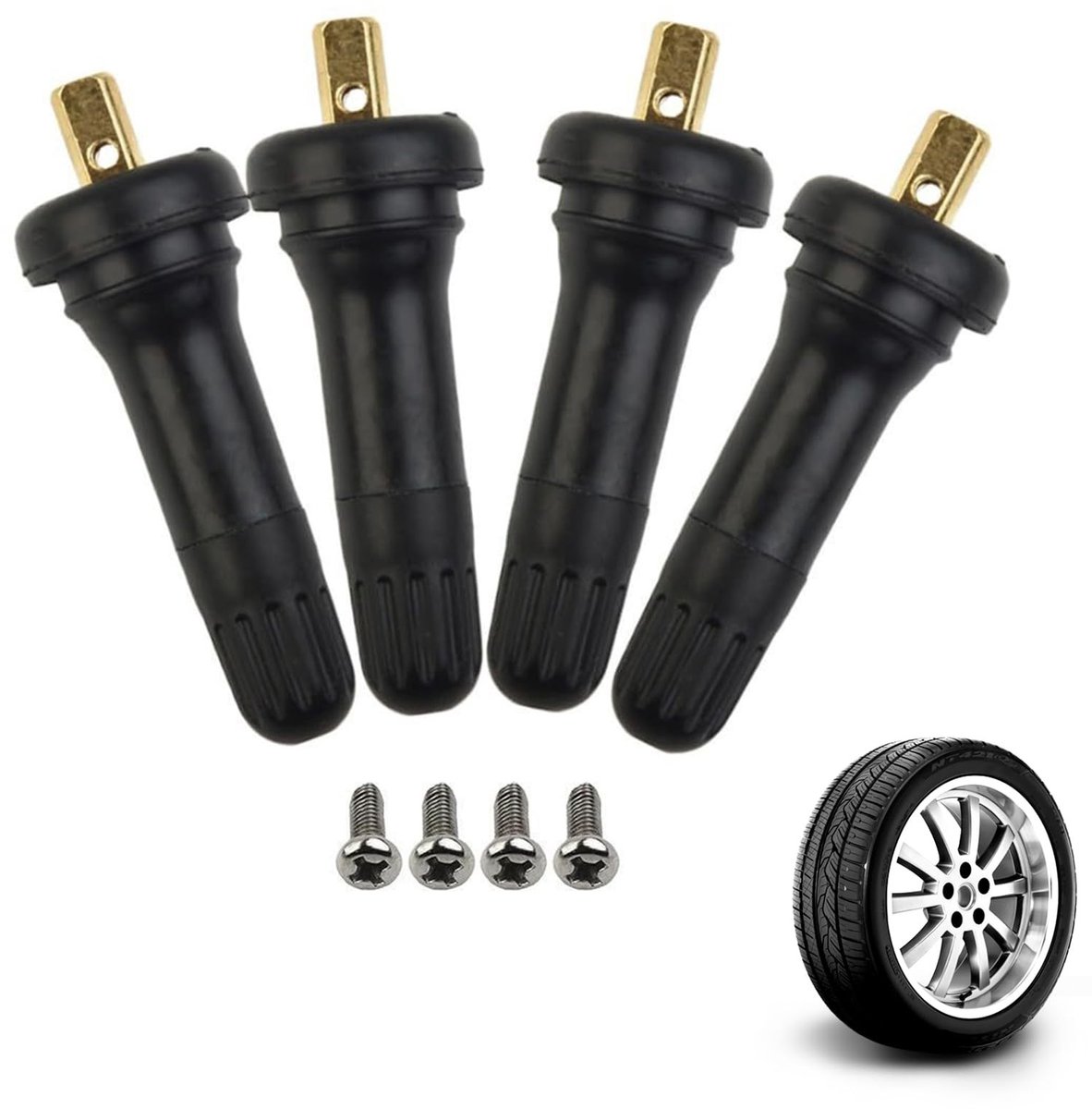 SolidKeus - TPMS Ventielen voor Bandendrukmonitoring, 4 Stuks