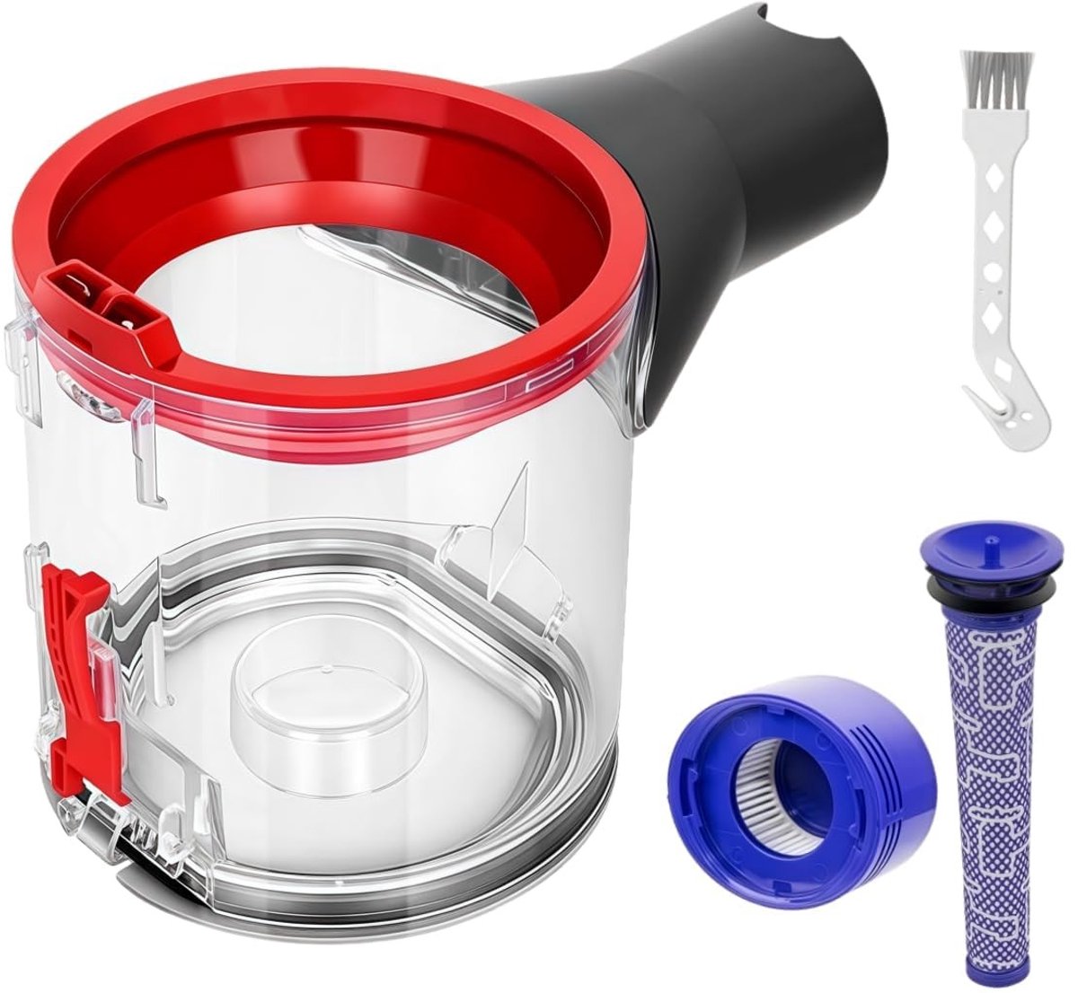 SolidKeus - Vervangende Stofcontainer voor Dyson V7/V8 met Filters