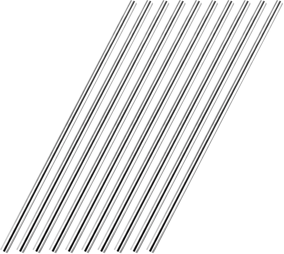 SolidKeus - Set van 10 RVS Stalen Staven 8mm x 300mm