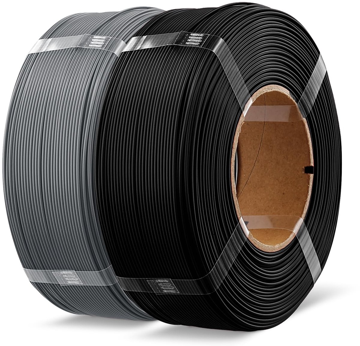 SolidKeus - PLA+ Spool-less Filament Zwart en Space Grijs