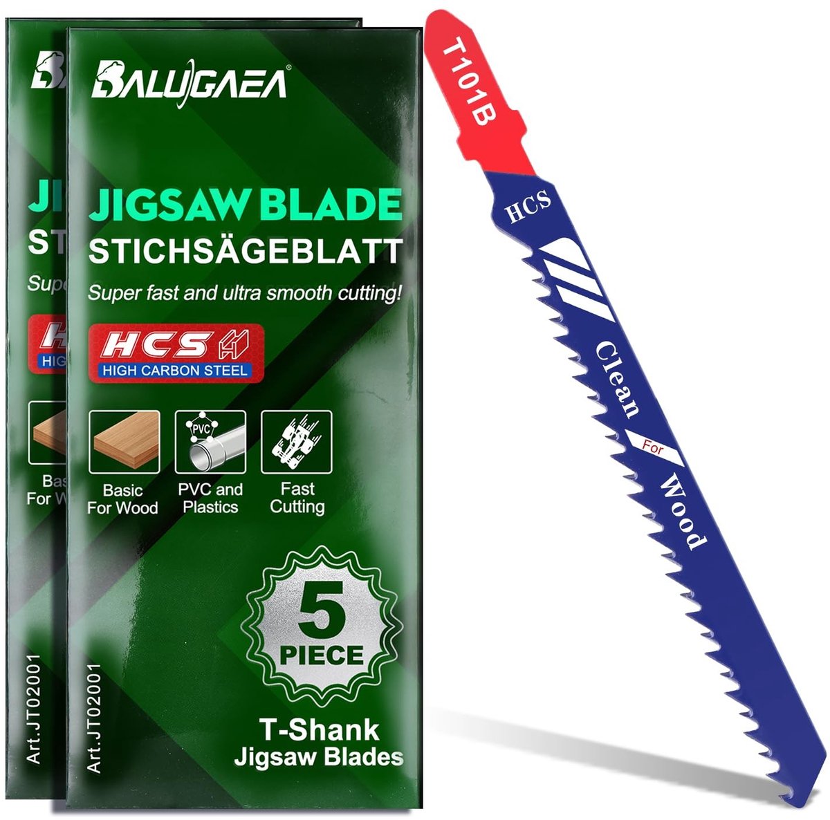 SolidKeus - Decoupeerzaag Bladen Set van 10 voor Hout en Kunststof