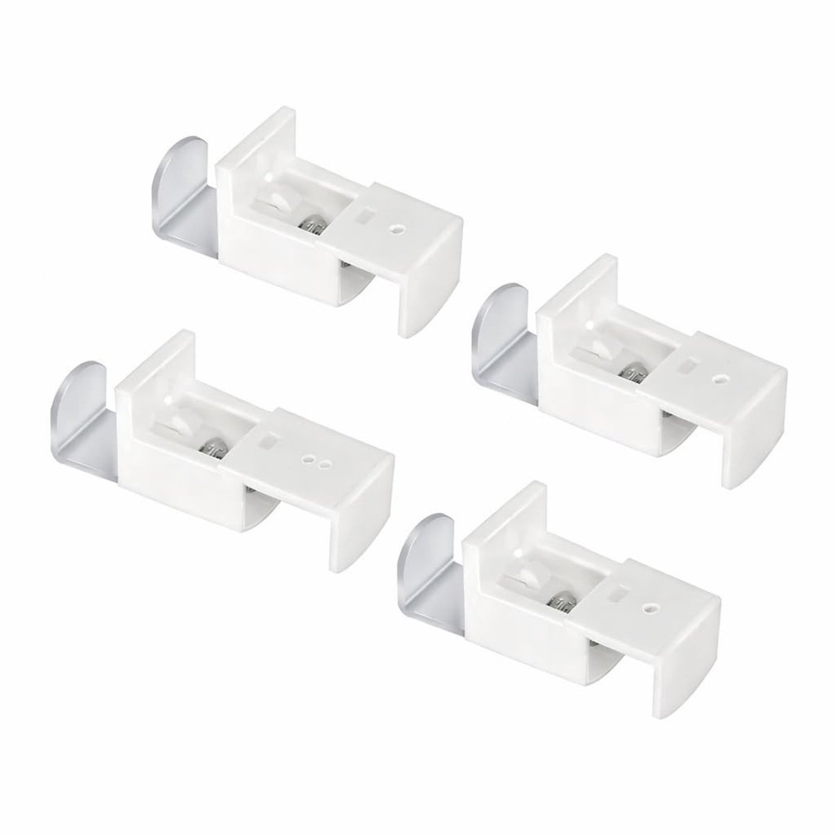 SolidKeus - Set van 4 Klembeugels voor Plisseegordijnen zonder Boren