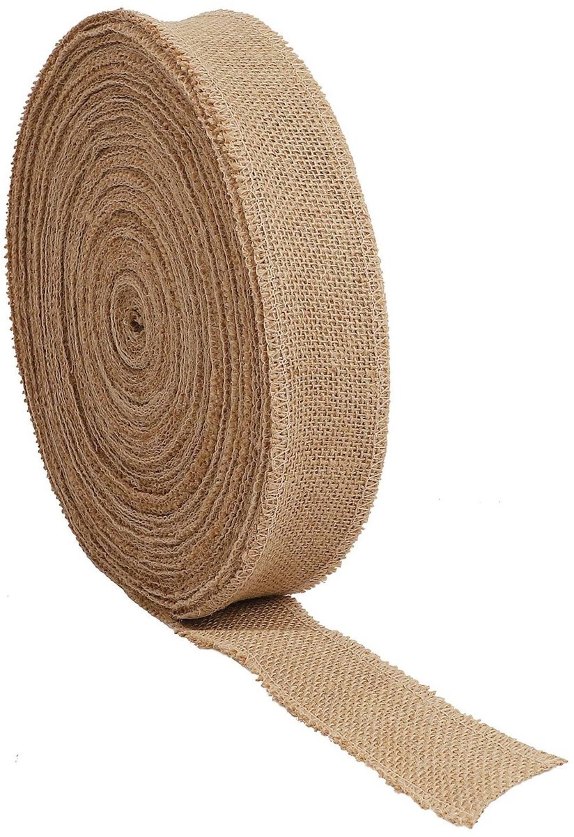 SolidKeus - 10 Stuks Jute Lint voor Decoratie en Bruiloften
