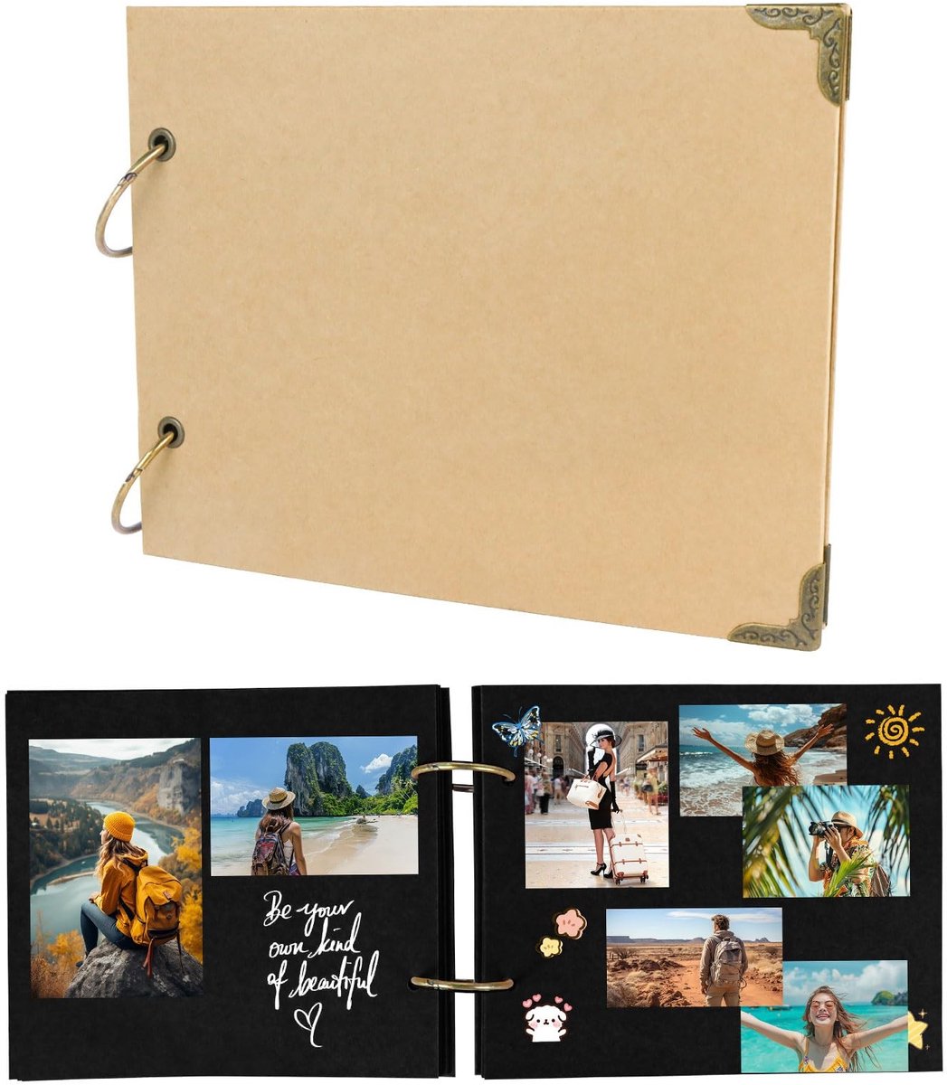 SolidKeus - Scrapbooking Album met 30 Pagina's voor Foto's en Herinneringen