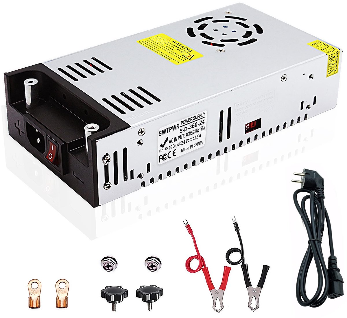 SolidKeus - DC 12V 50A 600W Transformer voor LED en Beveiligingscamera's