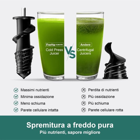 SolidKeus - Slow Juicer met RVS en Hoge Sapopbrengst 200 W van Solidkeus — afbeelding 3