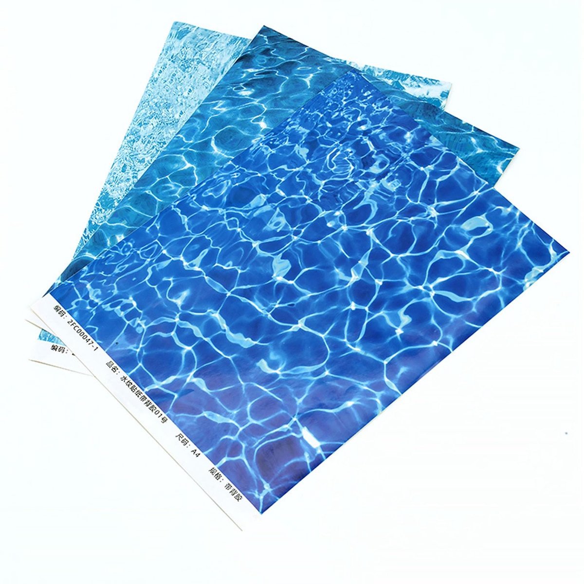 SolidKeus - Set van 6 Watergolven Stickers voor Mini Landschappen
