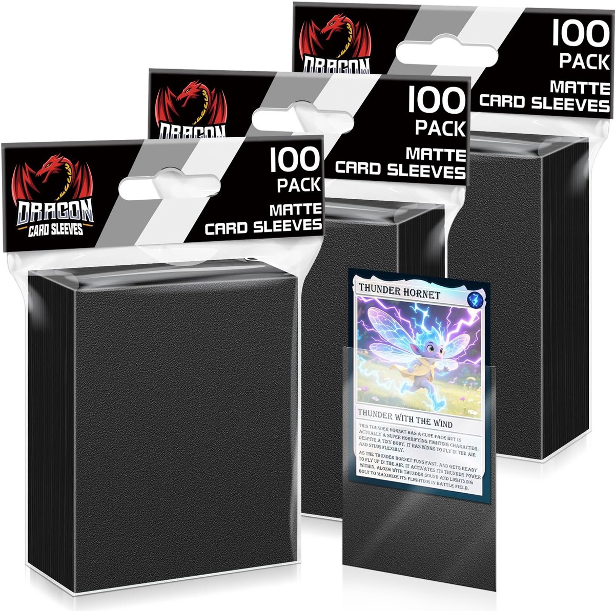 SolidKeus - 300 Matte Card Cases voor Trading Cards