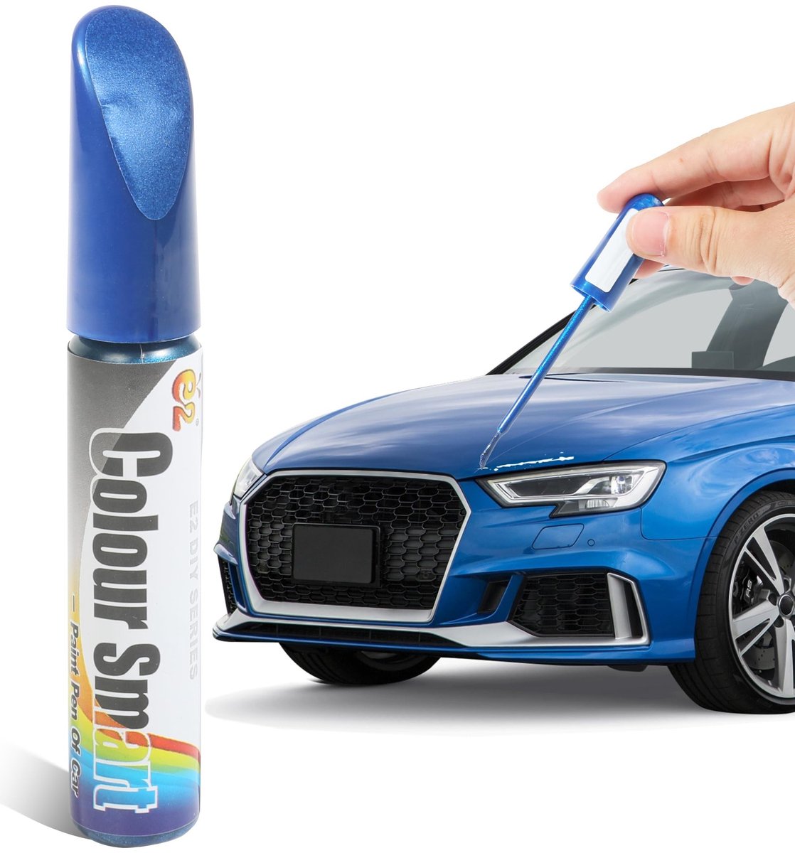 SolidKeus - Auto Verf Pen voor Krassen en Schade Herstel (Blauw)