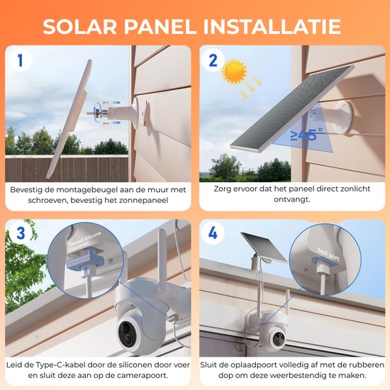 Hozard® 4K Ultra HD 2x Beveiligingscamera Buiten Set - Solar & P66 + HomeBase 64GB - Buiten Camera Met Nachtzicht - Outdoor WiFi Camera van Hozard — afbeelding 2