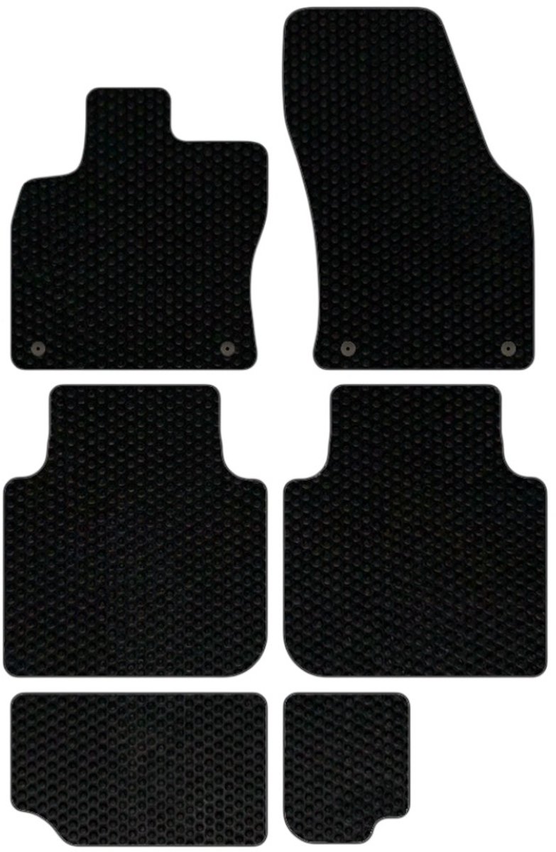 Automatten Skoda Kodiaq 2017-2024 - Rubber - Perfecte pasvorm - 6-delig - Type: 7-zits