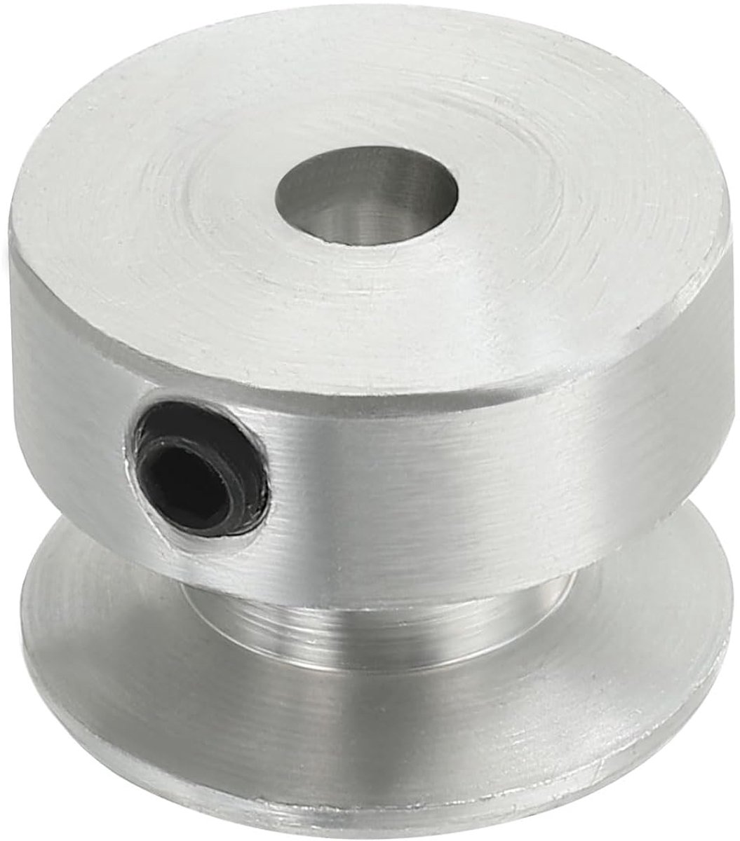 V-riemschijf 5 mm vaste boring 20 mm buitendiameter enkele groef riemschijf aluminiumlegering V-groef aandrijfschijf voor motoras 1-3 mm PU ronde riem