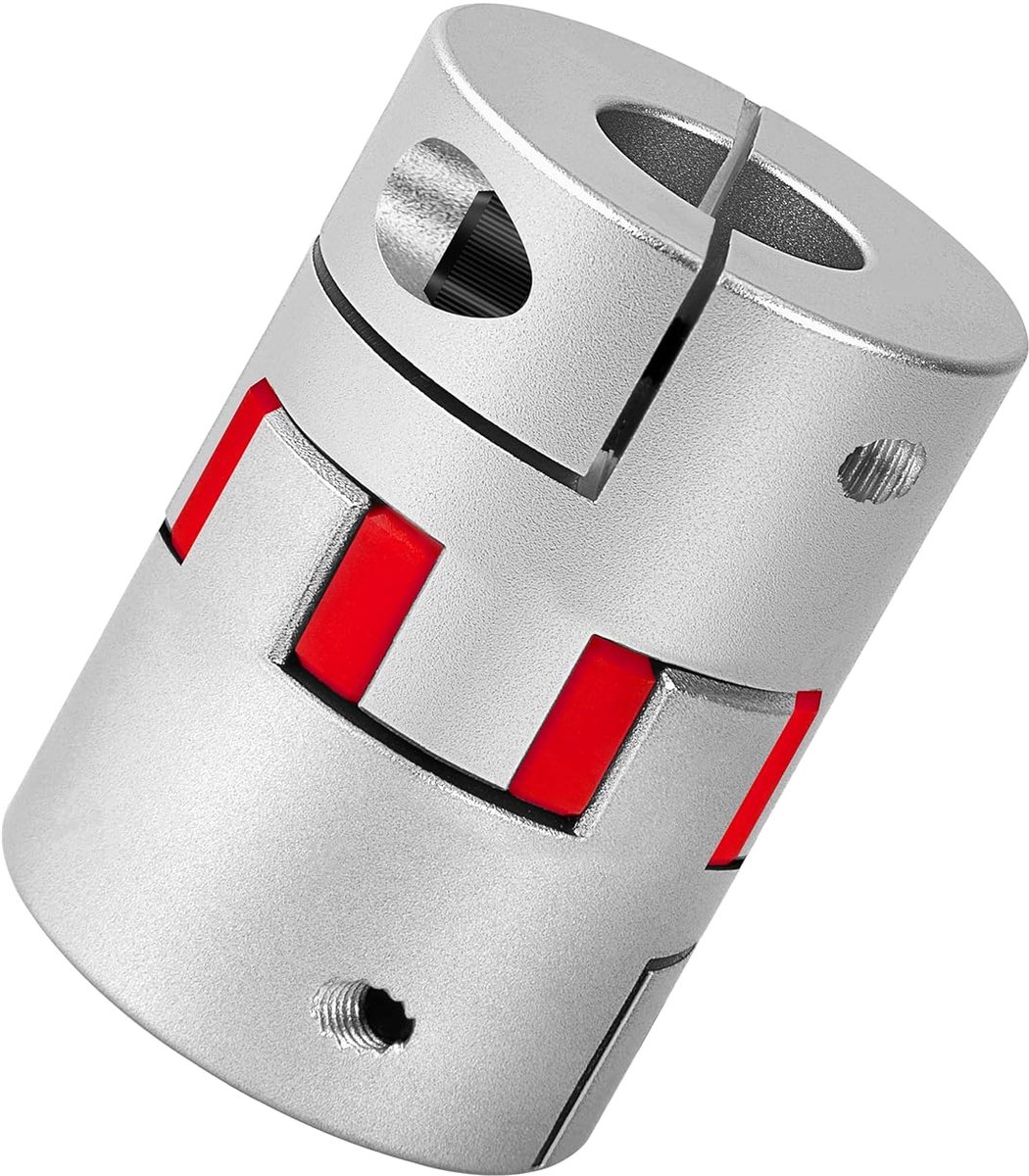 D55 L78, flexibele motorkoppeling van aluminium, 19 x 20 mm, spinnenaskoppeling voor CNC-machine van 3D-printer en servostappenmotor