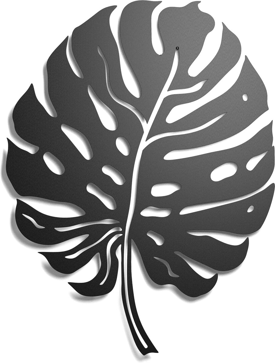 Tropische bladeren, 100% metaal (Monstera)