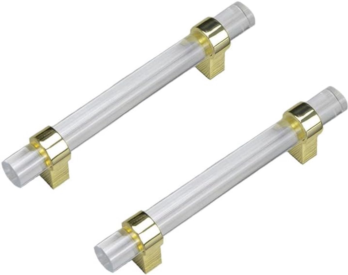 Deurknoppen zinklegering acryl transparante knop modern meubelgrepen handgrepen voor keukenkasten 96 mm
