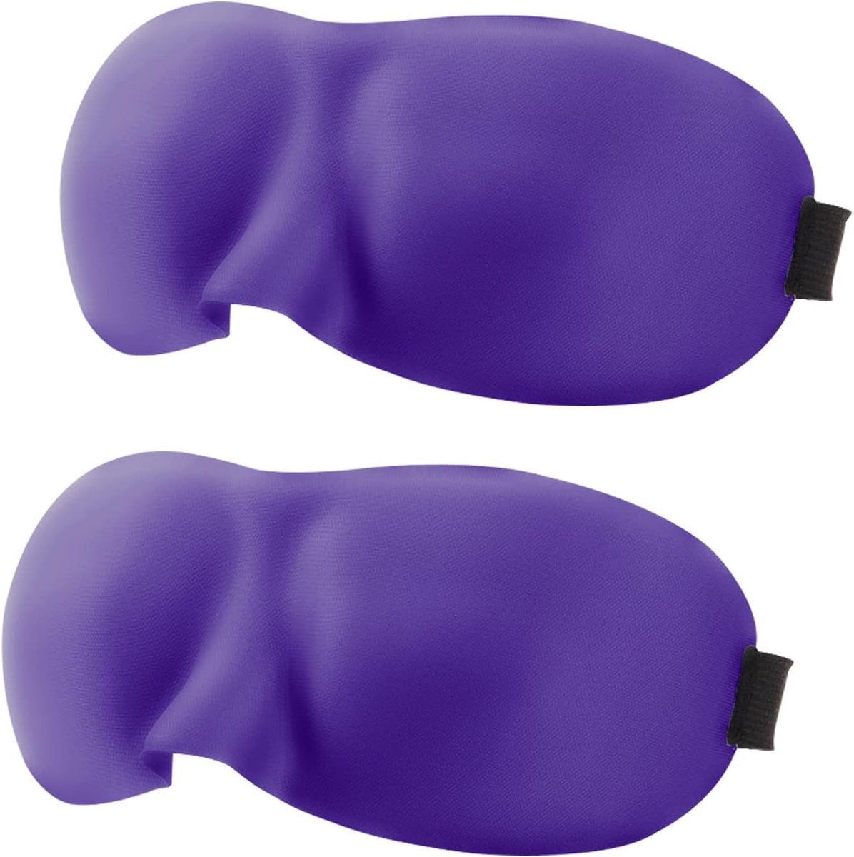 2 stuks slaapmasker, schaduwhoes, 100% verduisterend slaap- en oogmasker, oogmaskers voor slapen, slaapmaskers voor mannen en vrouwen, geschikt voor lunchpauze, reizen, kamperen, gebruik (paars