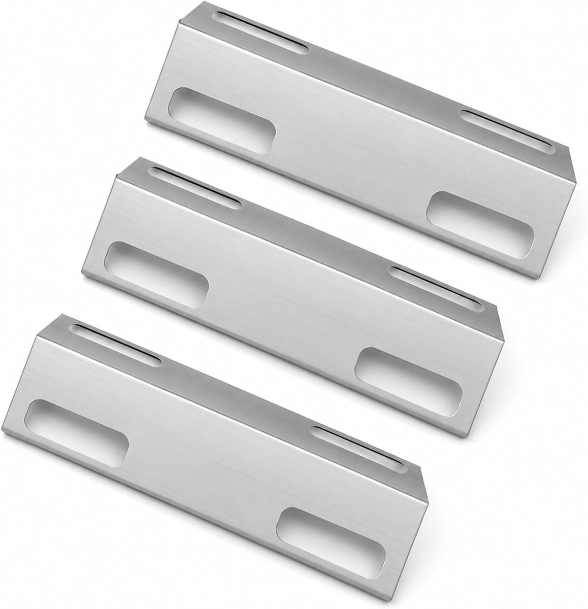 39CM Grillplaat voor Ducane Affinity, Landmann, Jamie Oliver, Heat Diffuser Brander Cover, Roestvrijstalen Hitteschild Vervangende Onderdelen, (3 Stuks)