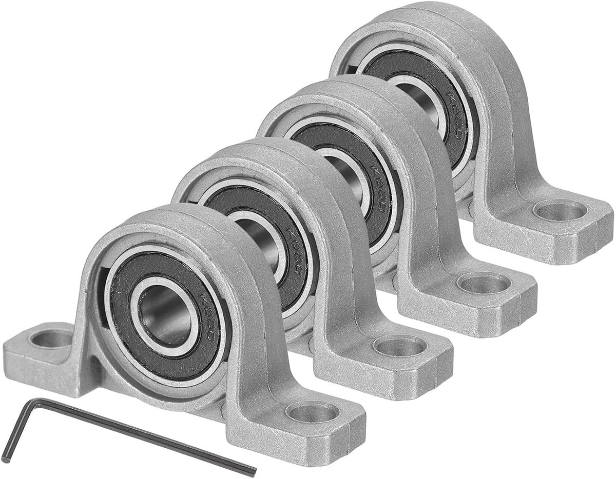 Flenslager 38 inch (10 mm) boring verticale zinklegering staal gemonteerd flens zelforiënterende lagerbehuizing voor machines kracht landbouw verpakking van 4 stuks
