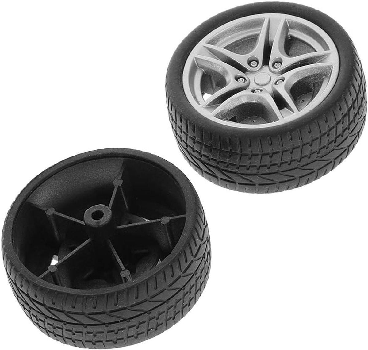 4 stuks 48 mm simulatie rubberen banden model speelgoed reserveonderdelen RC DIY