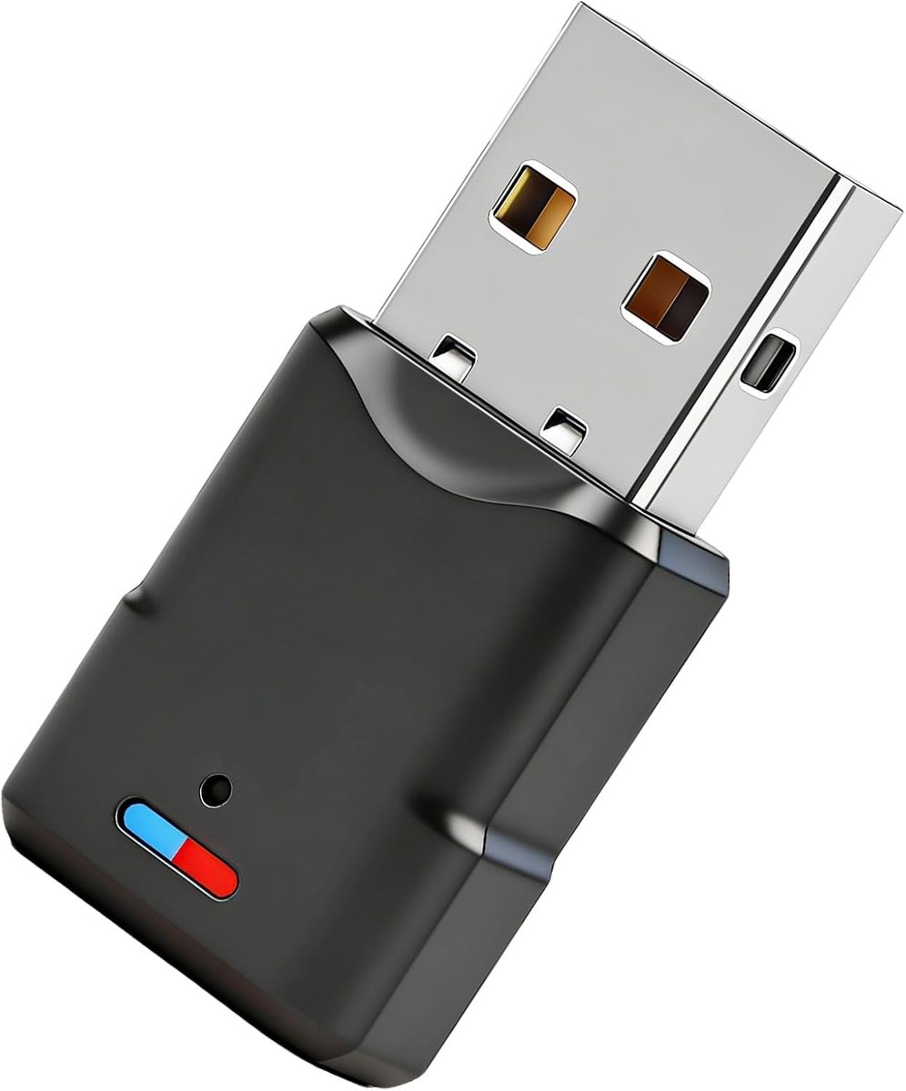 Bluetooth 5.3 adapter voor PS5 PS4 PC Switch Console | Bluetooth dongle lage latentie audio dongle dubbele koppeling voor Windows Macos hoofdtelefoon luidsprekers