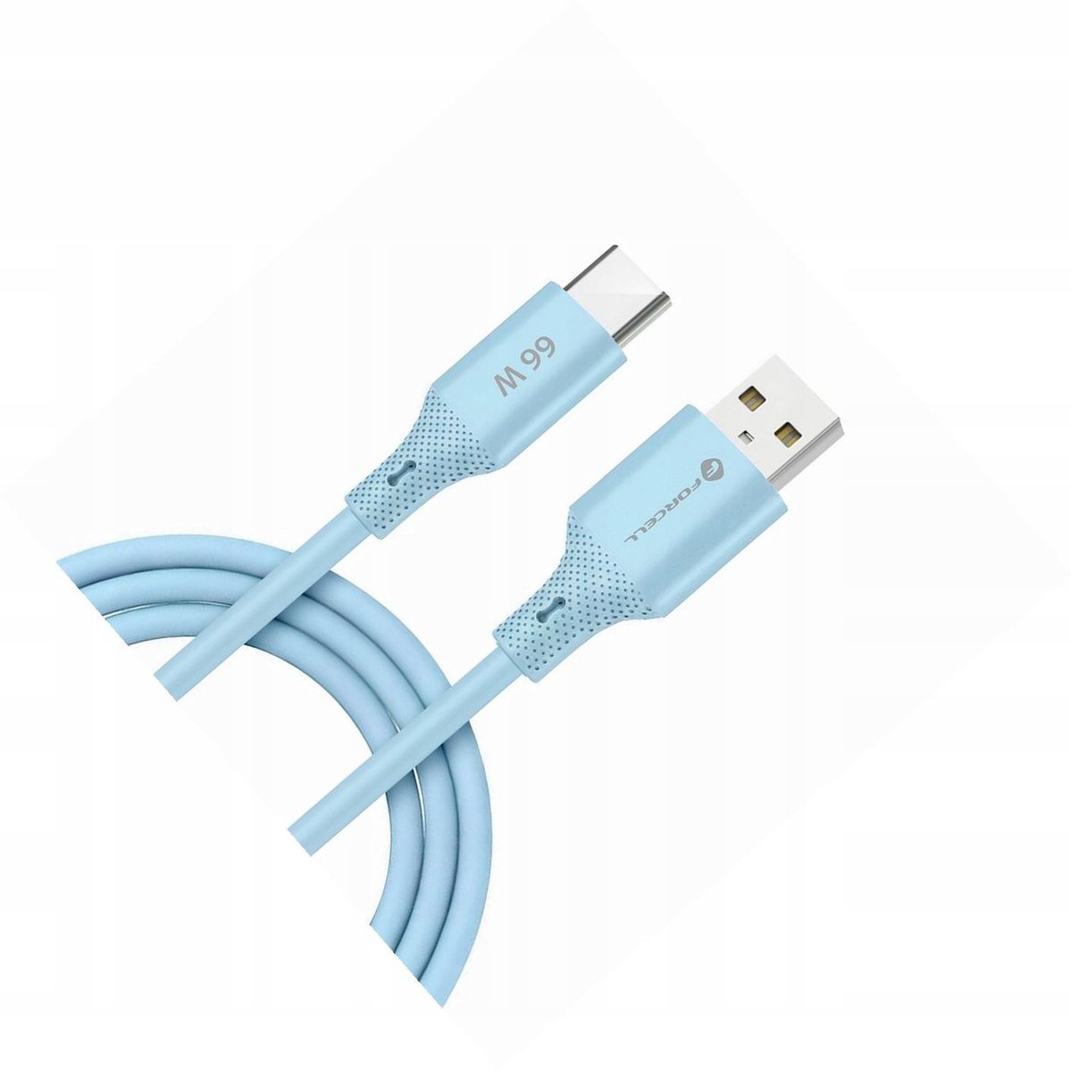 Forcell USB-A naar USB-C Kabel 1m Blauw - Android Auto & Snel Laden