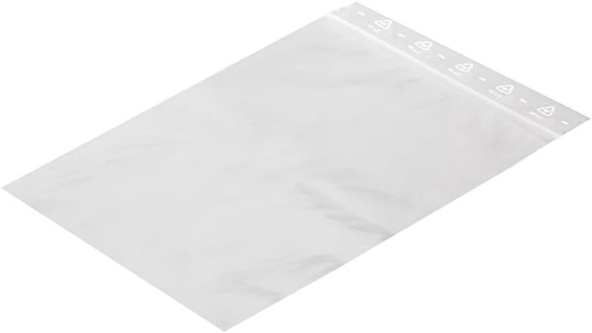 Zakken met druksluiting, 180 x 250 mm, 100 stuks