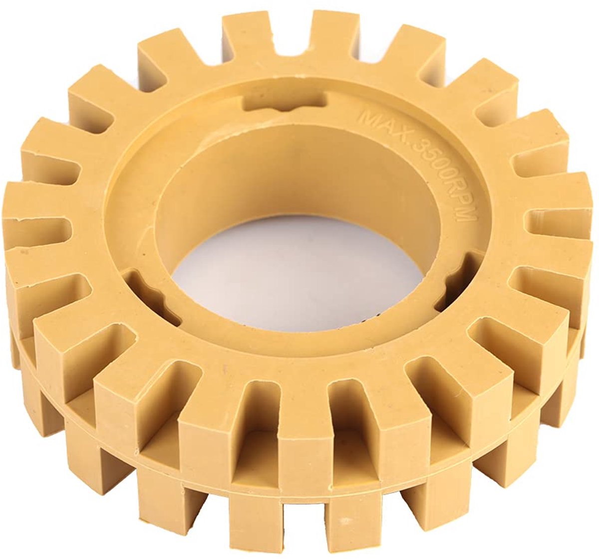 Polijstwiel, 4 Inch Rubberen Gumwiel Zigzag tandenslijp- en Polijstwielgereedschapsset, Polijstschijven (4 inch hol)