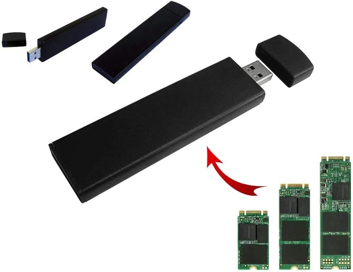 USB-stekker in aluminium behuizing voor SSD M2 naar USB3 (USB 3.0 5G) voor SSD M2 SATA Type-indeling 2230 2242 2280