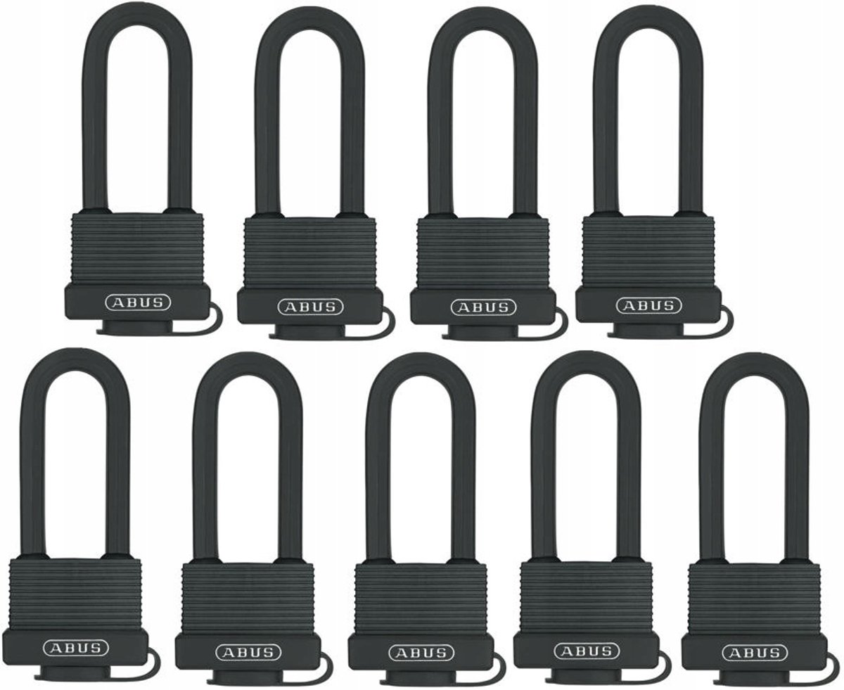 9x Abus Beugelhangslot 70/45HB63 - Eén Sleutel Systeem