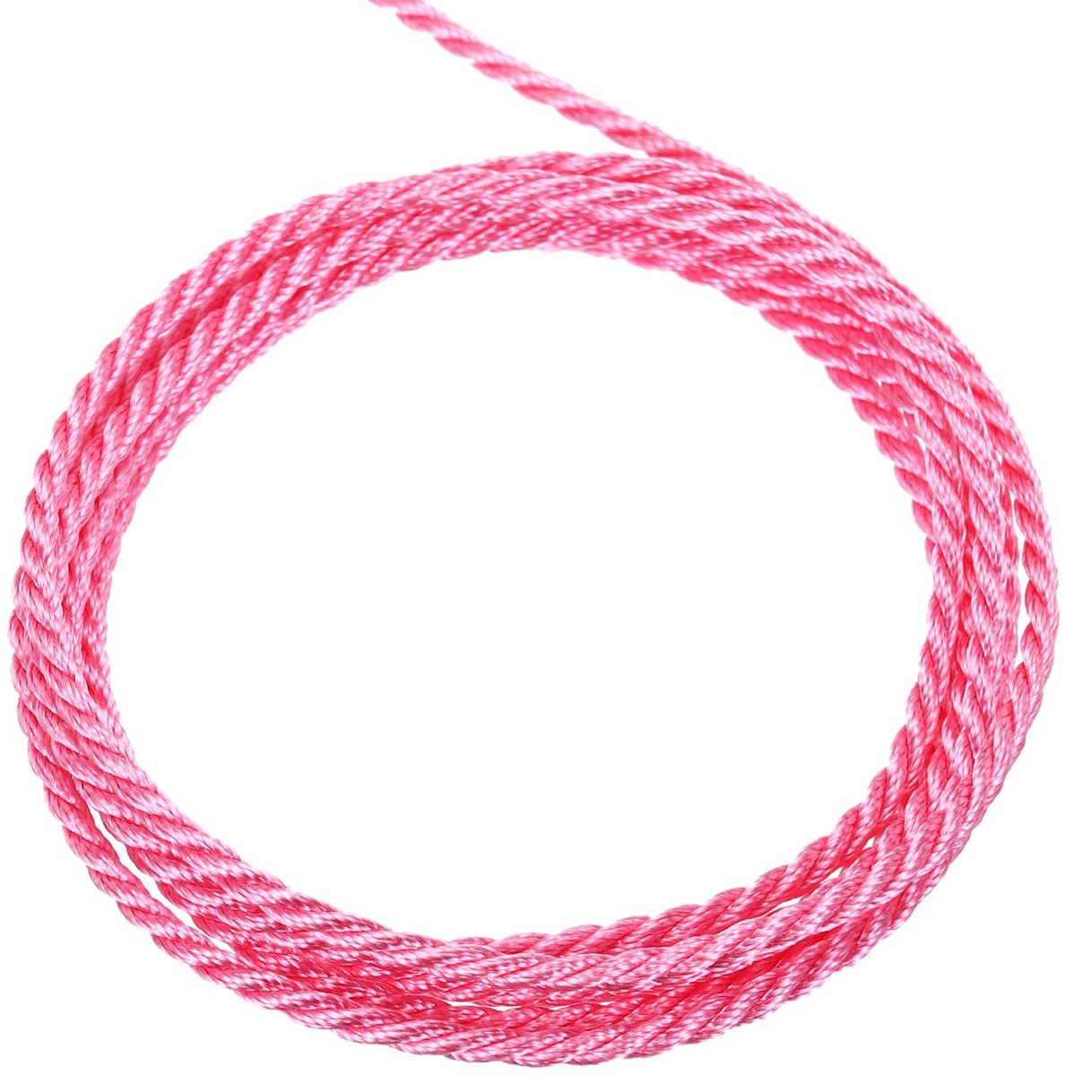 Kordelband 1mm x 5m - Gevlochten Touw in Roze voor Decoratie en Handwerk