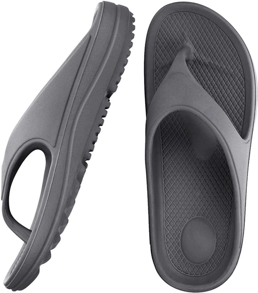 OLANLY - Ergonomic Flip-Flops - Dames Slippers - Anatomic Dames Slippers - Grijs