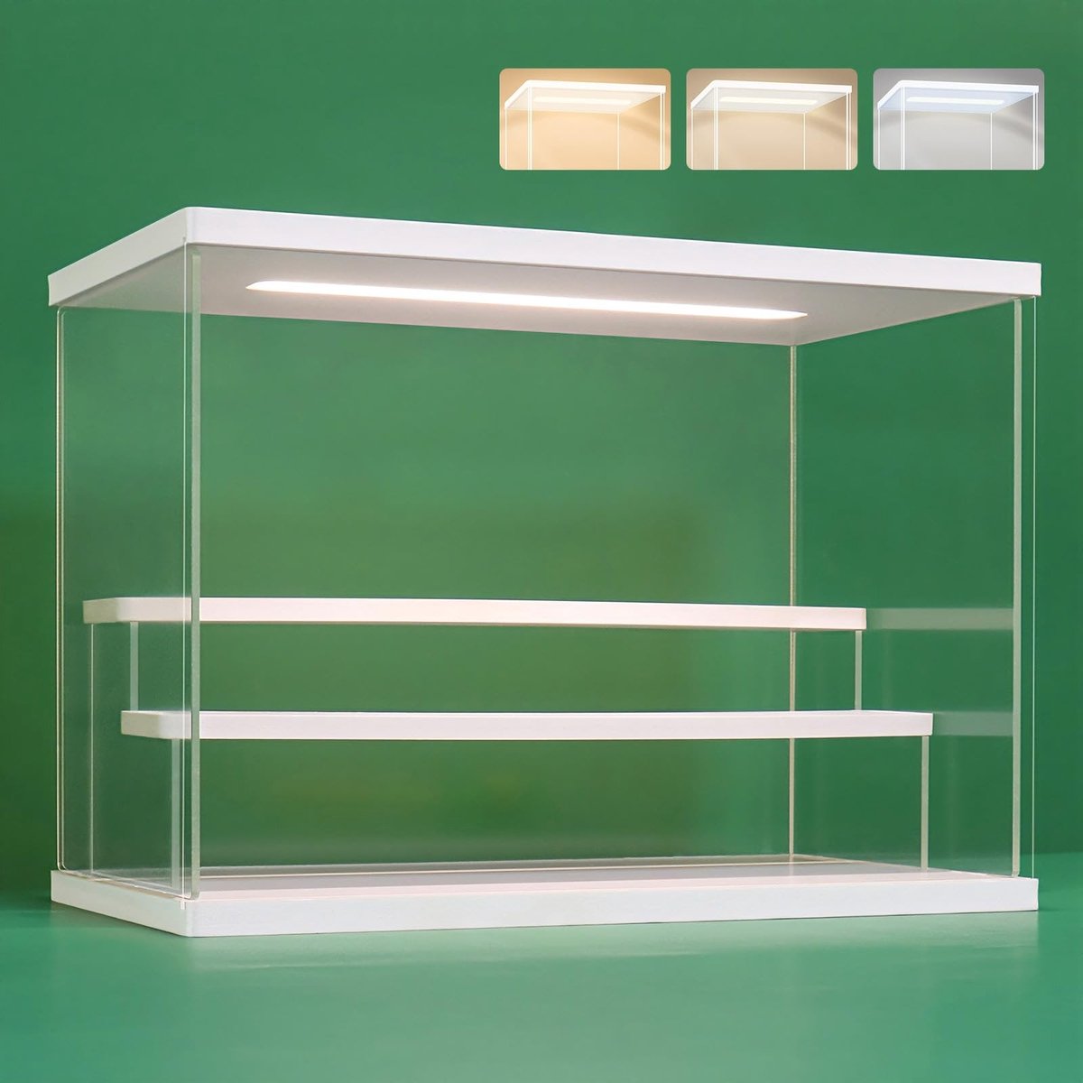 Elzusha - Transparante Acryl Display Standaard met LED Verlichting - 3 Lagen