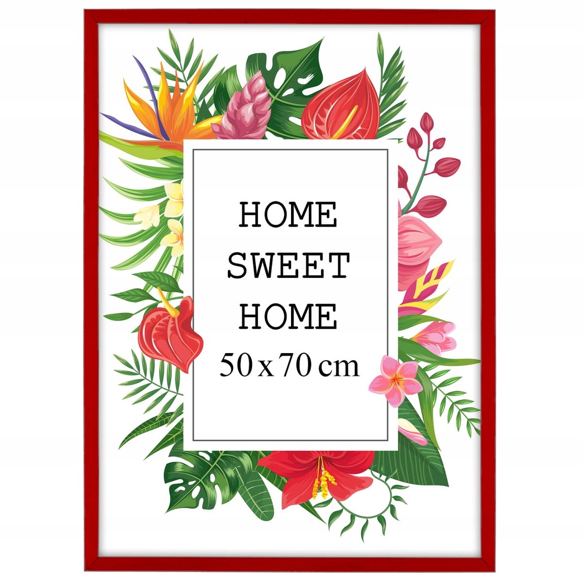 Houten fotolijst 50x70 cm - Rood