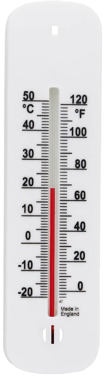 Temperatuurmeter - Binnen en Buiten - 150 x 35 x 7 mm - Voor Tuin, Kas en Thuisgebruik