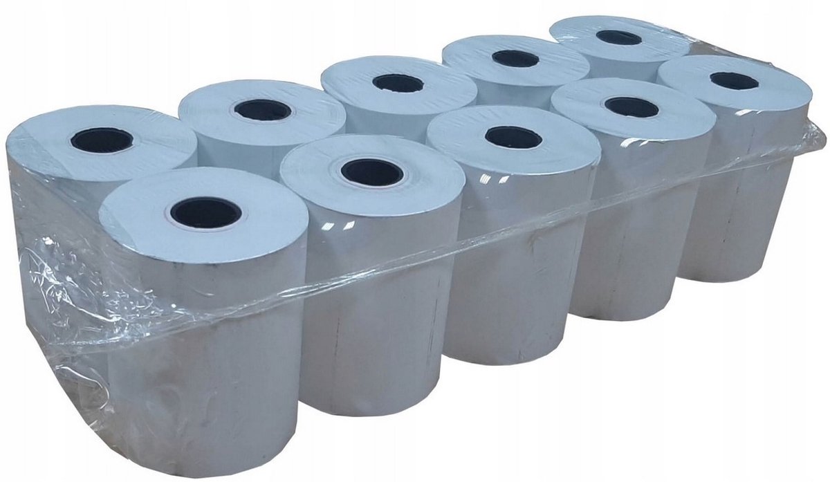 10x Thermische Kassabonnenrol 57mm x 25m - BPA-vrij