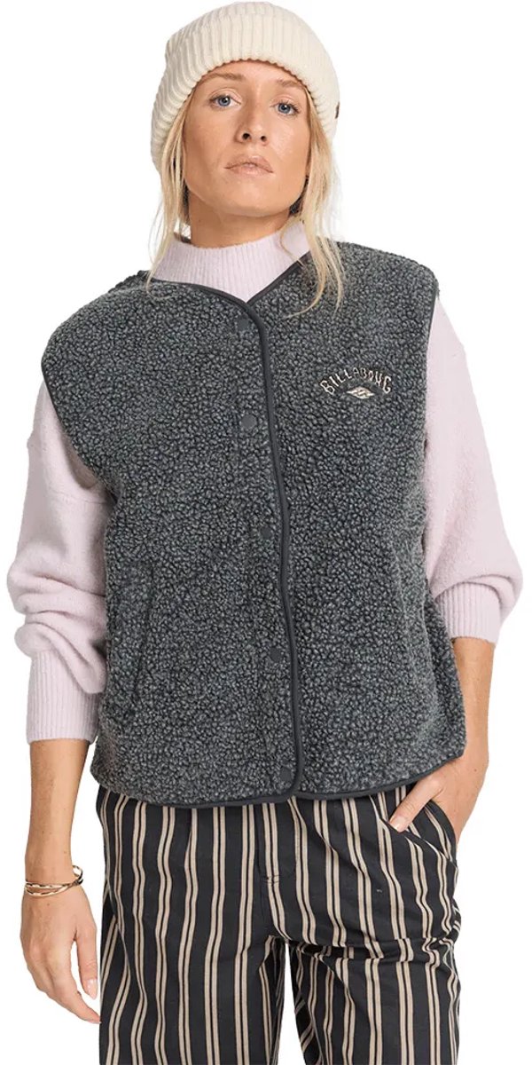 Billabong Be Happy Fleece Vest Zwart M Vrouw