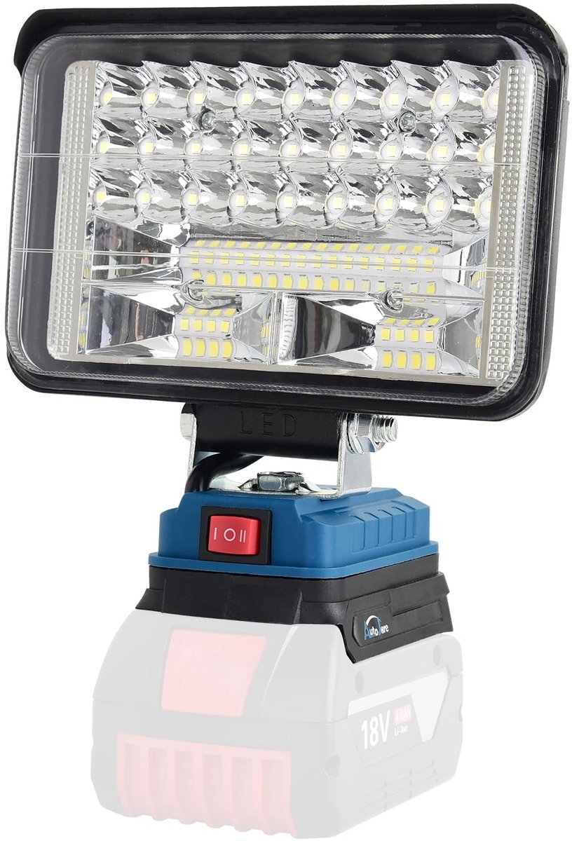 SolidKeus - Draagbare LED Werklamp met 5200 Lumen en 2 USB Aansluitingen