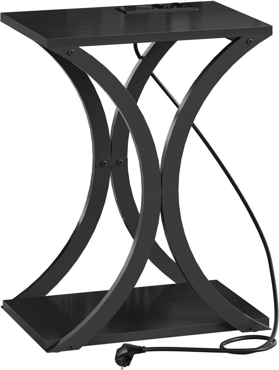 SolidKeus - Ruimtebesparende Bijzettafel met USB-Poort