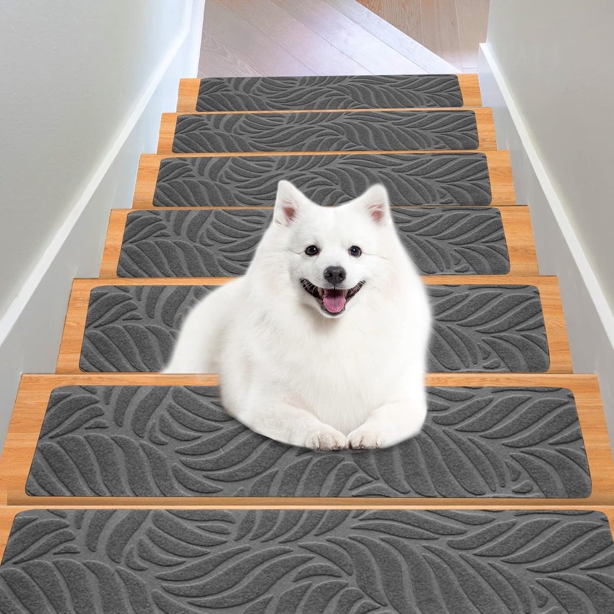 Antislip Trapmatten, Zelfklevende Trapmatten voor Binnen, 76 x 20 cm, Set van 15, Ideaal voor Veiligheid en Comfort op Trappen
