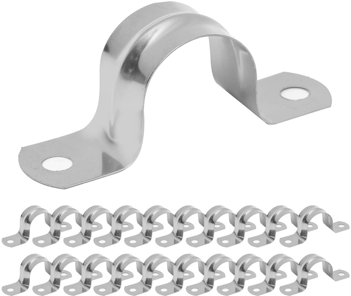 SolidKeus - Set van 20 RVS Buisbeugels voor 25 mm Buizen