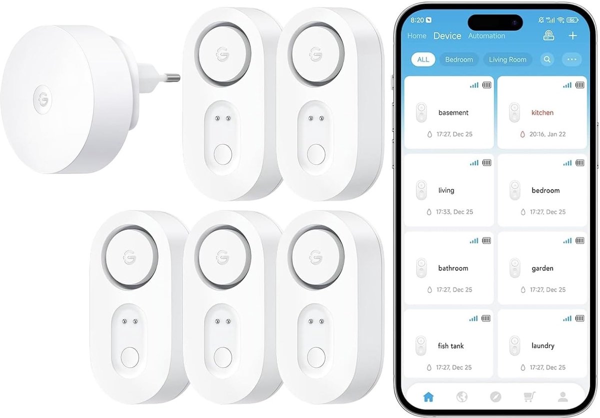 SolidKeus - Slimme Watermelder met Hoog Alarm en WiFi Verbinding
