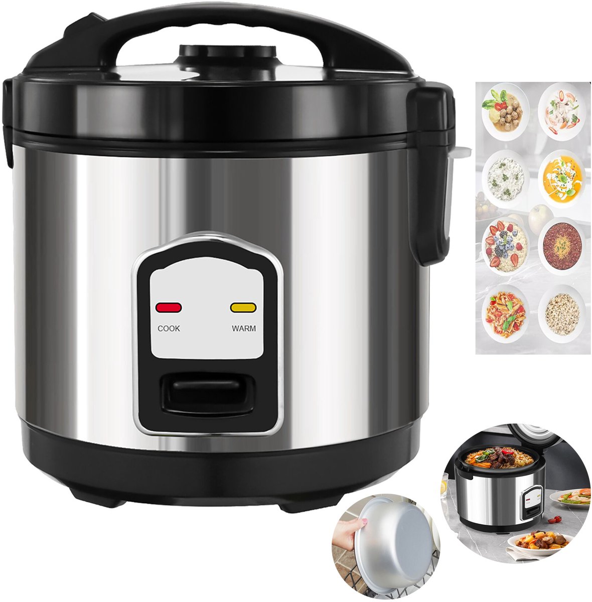 Rijstkoker, 2l Elektrische Rijstkoker, Functies Van De Multicooker, Verwijderbare Antiaanbakkom.