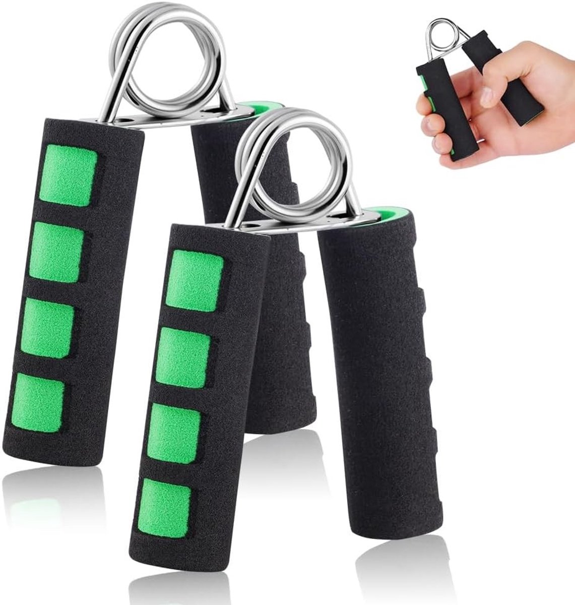 Professionele Hand Grip Training Grips voor Thuis en Sportschool - Versterk Handen, Polsen en Armen met 2 Gripversterkers