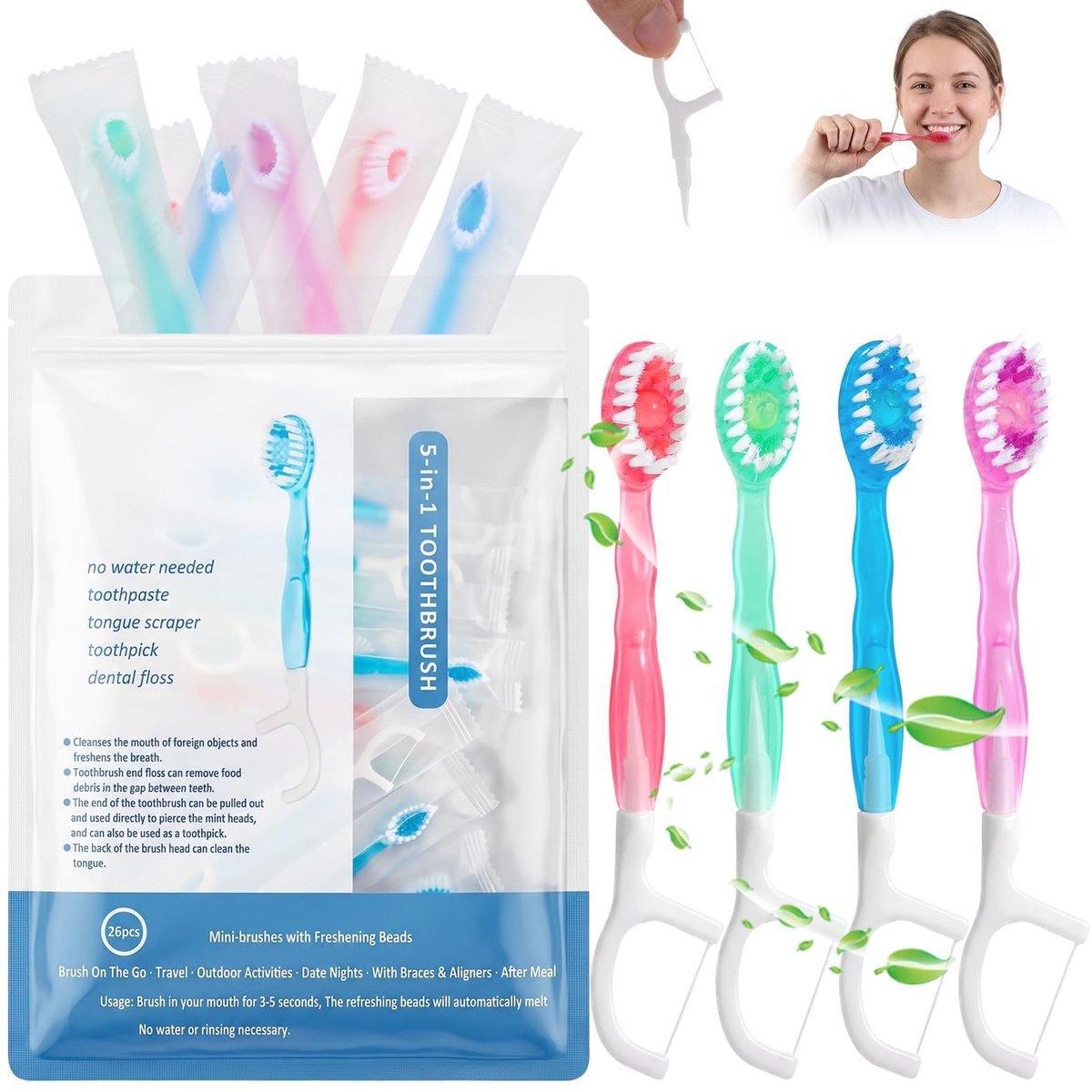 SolidKeus - Mini Tandenborstel Set met Tandpasta en Accessoires