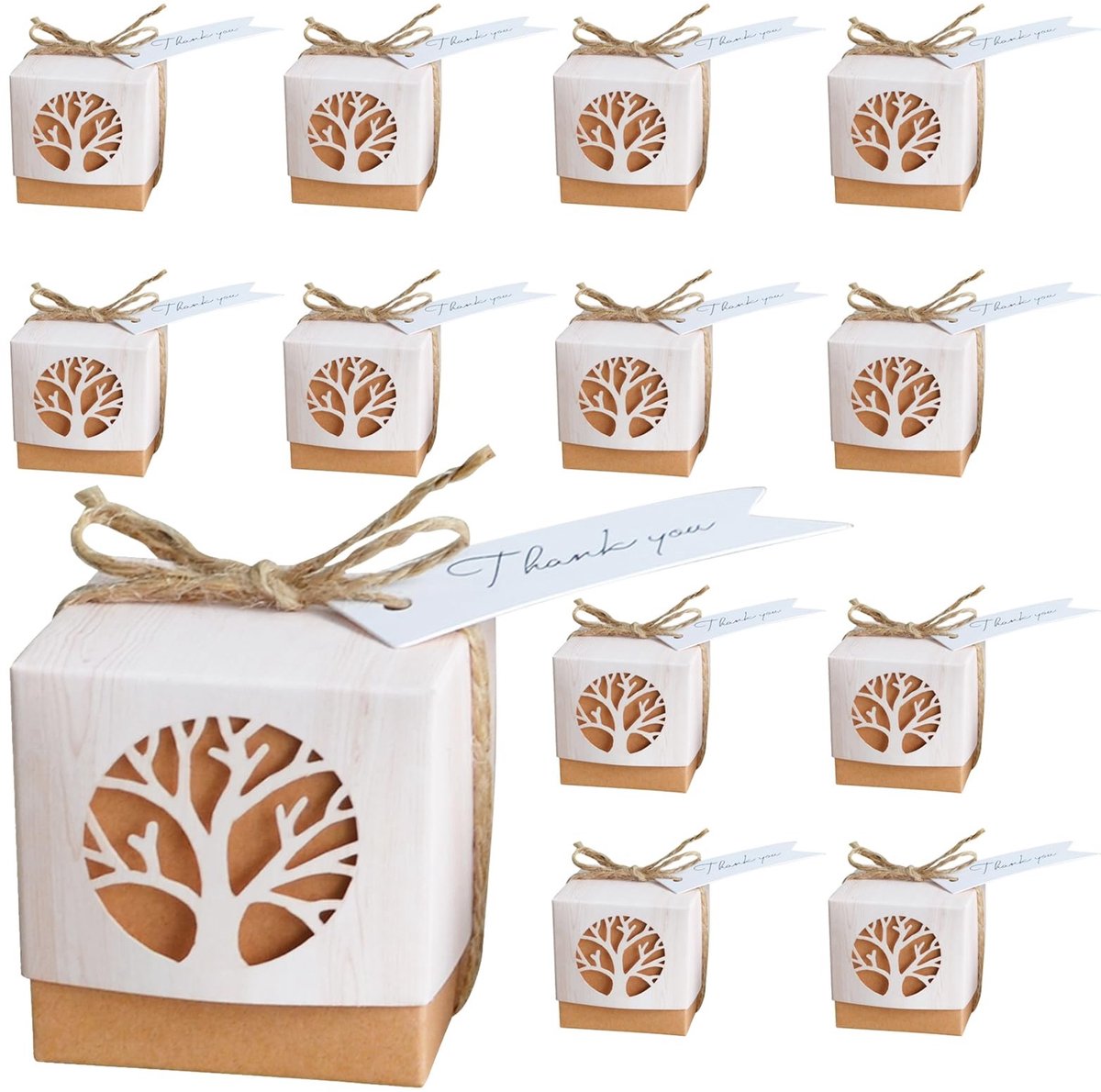 SolidKeus - Set van 25 Herbruikbare Cadeauboxen 5 x 5 cm