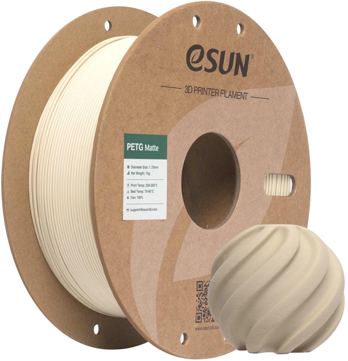 SolidKeus - Matte PETG Filament 1.75mm 1KG voor 3D Printing