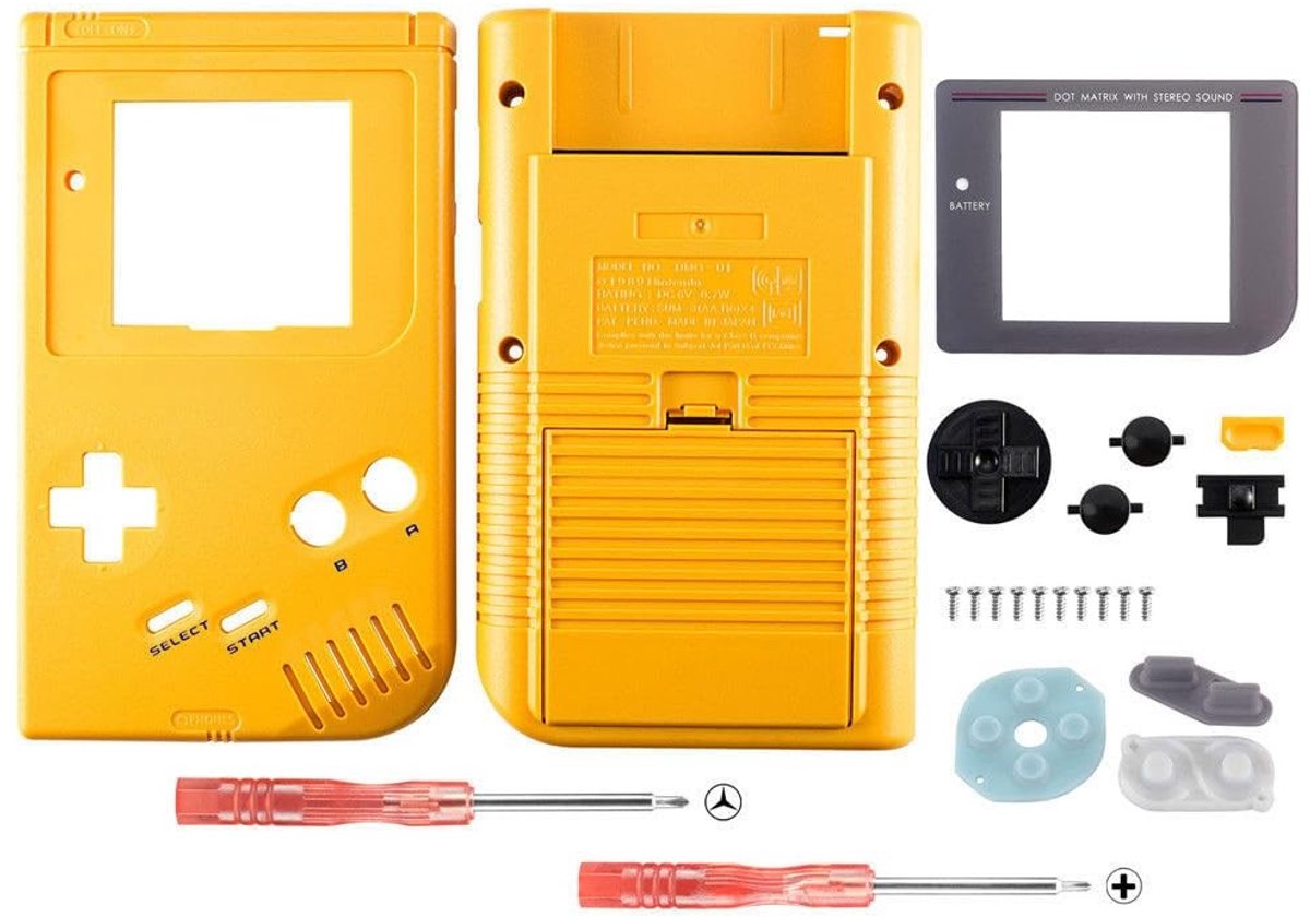 SolidKeus - Behuizing Vervanging voor Game Boy Console in Geel