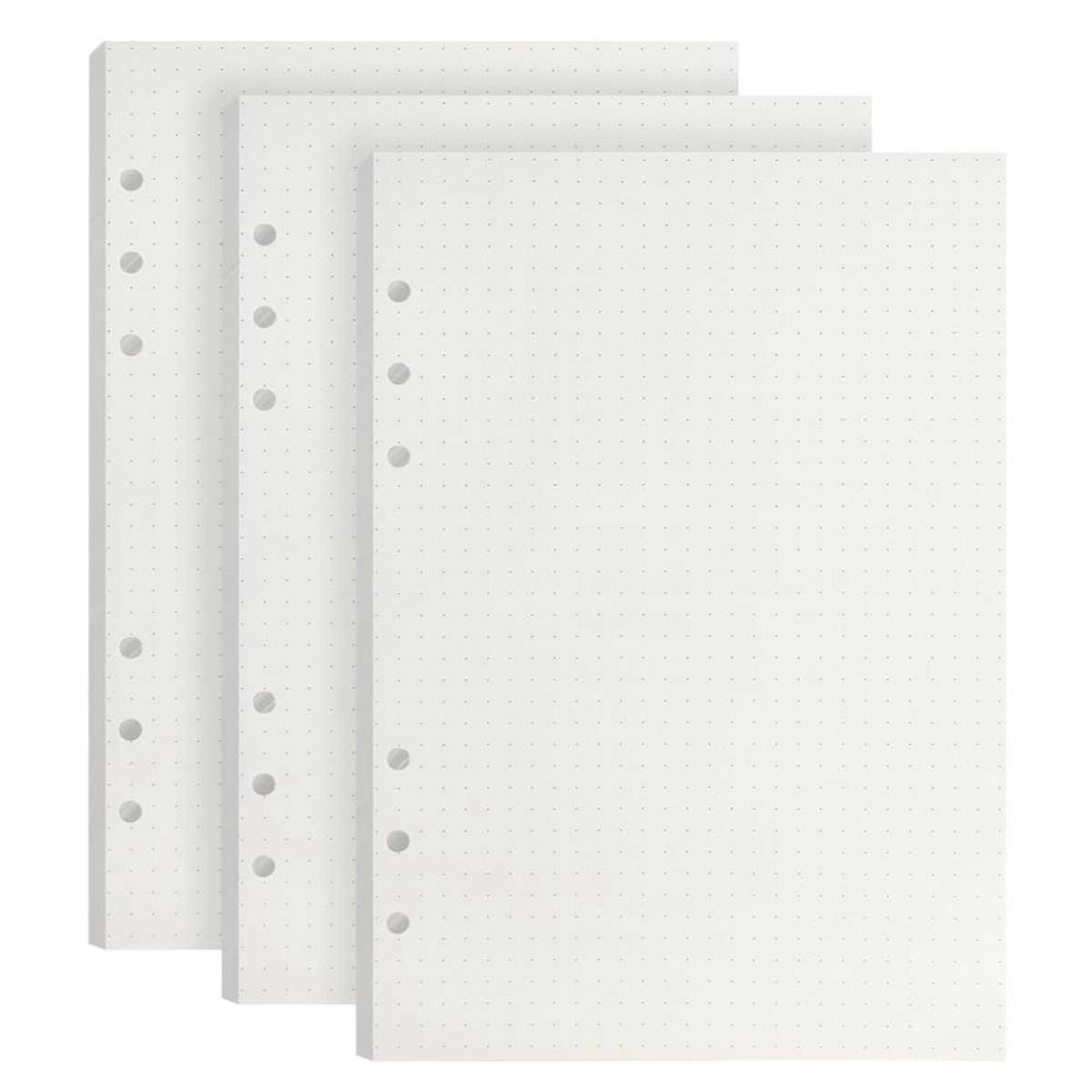 SolidKeus - A5 Notitieboek Navullingen met 135 Vellen Dotted Papier