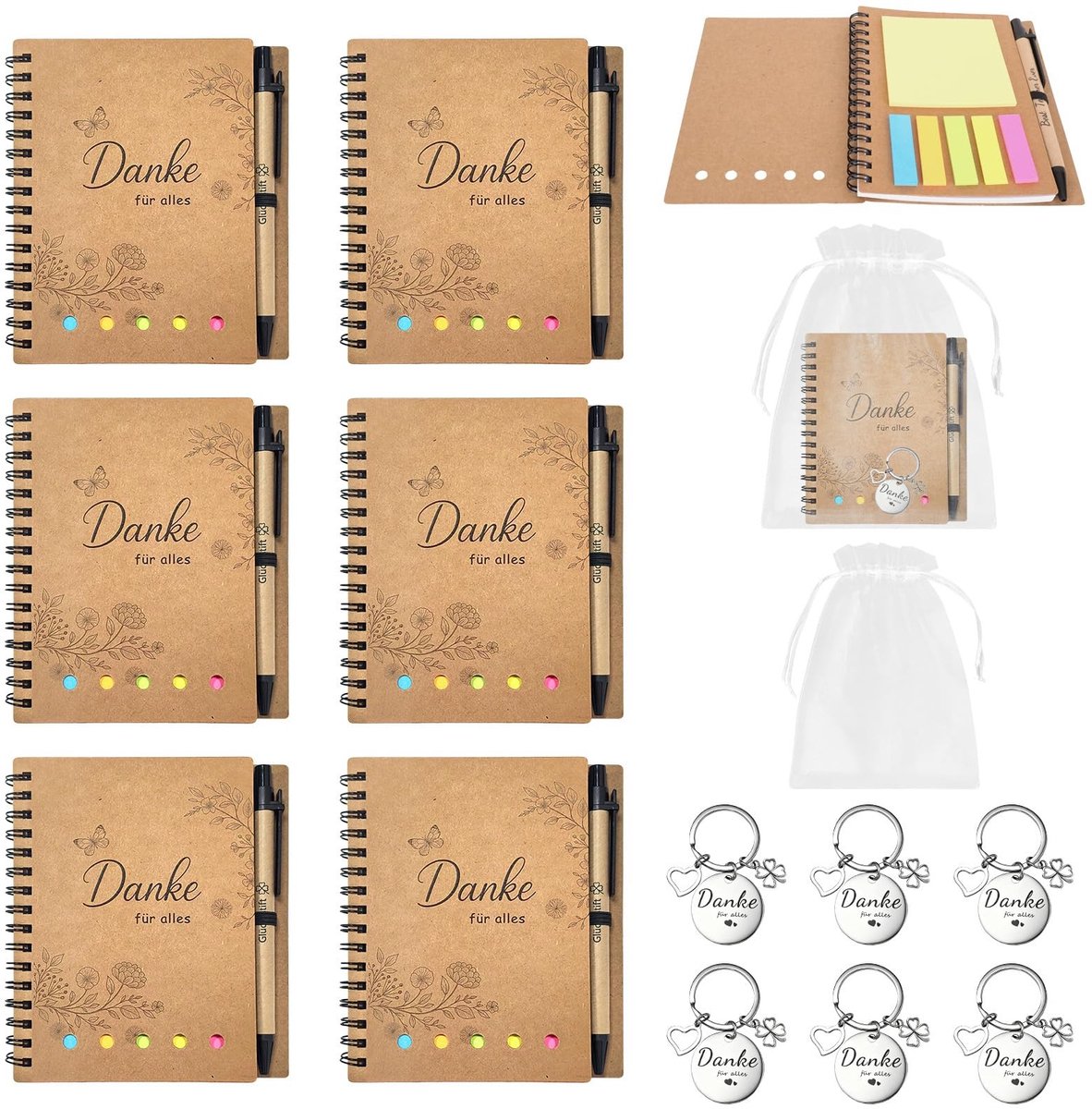 SolidKeus - Set van 6 Afscheids Geschenken voor Collega's